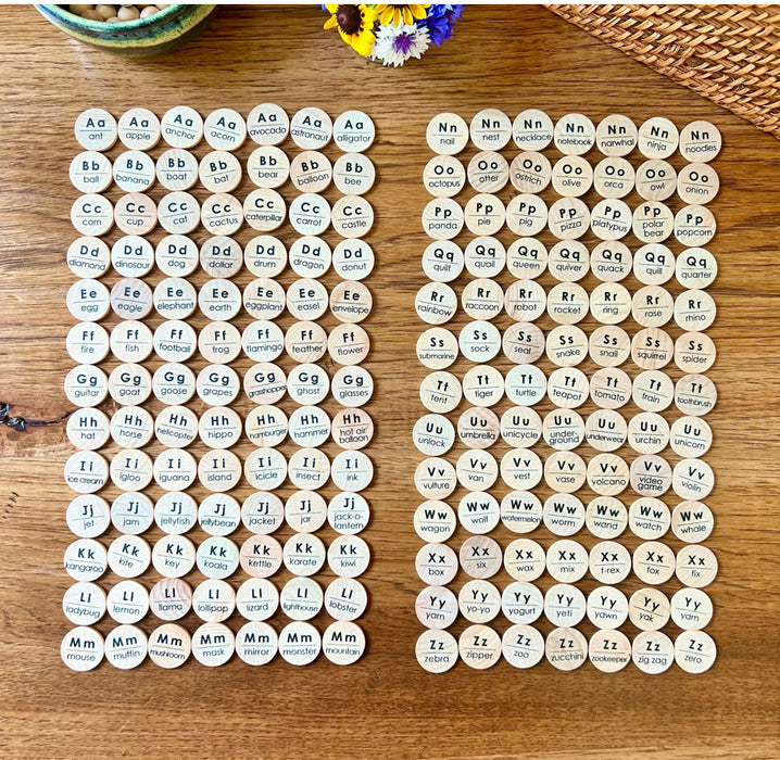 Small Coins-Alphabet Objects (182pcs)