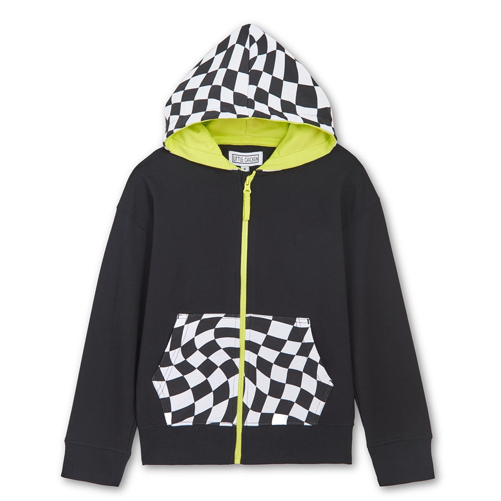 Checkered hoodie kids online