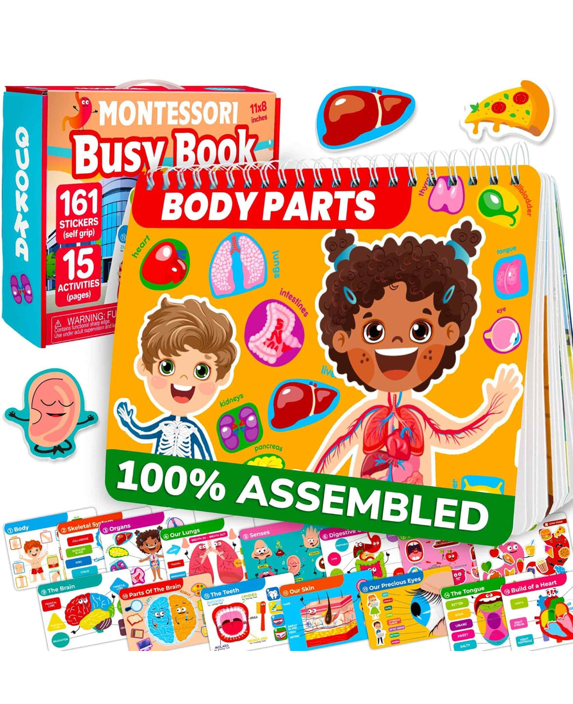 Set of 2 Montessori Busy Book