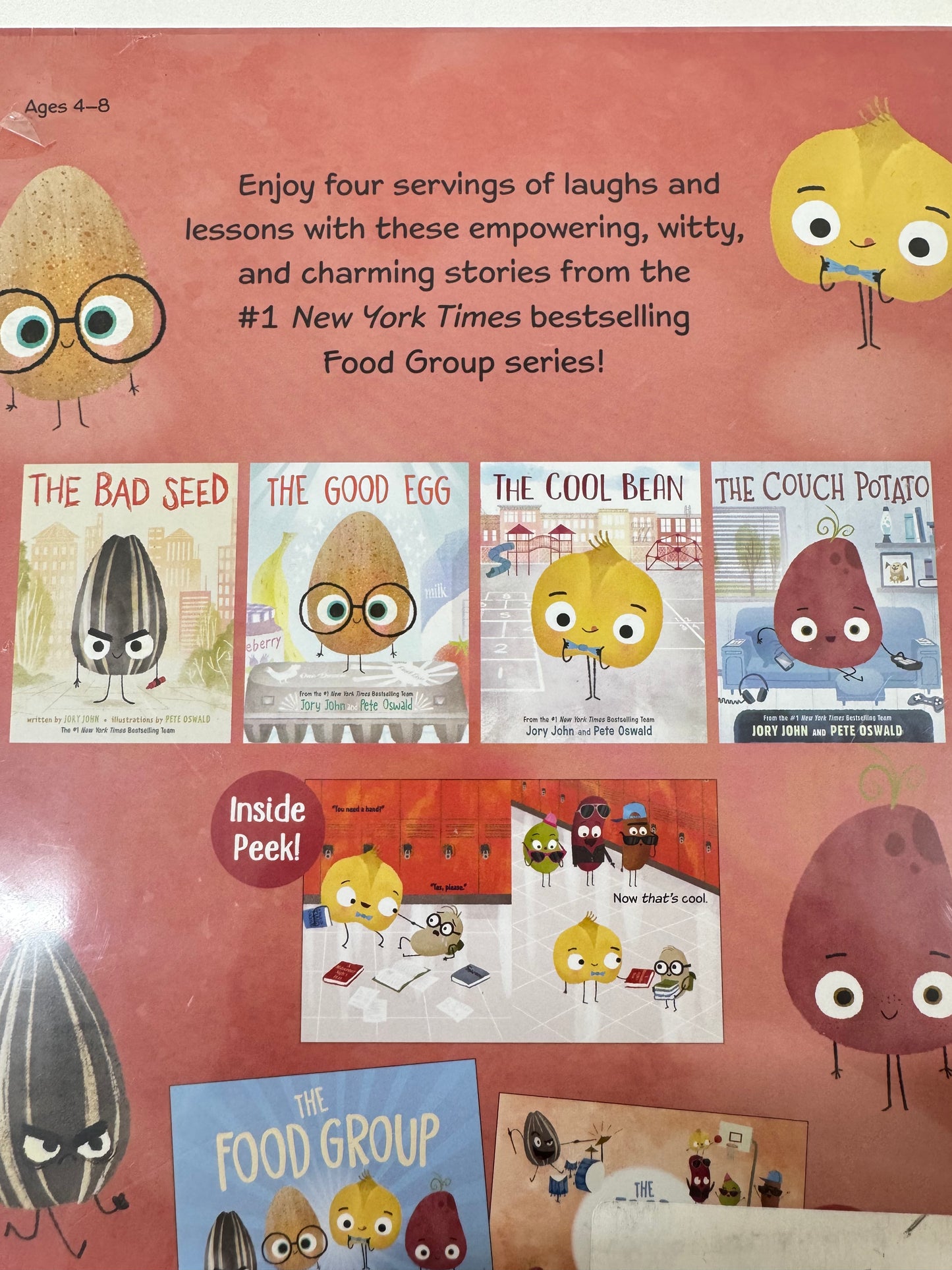 4 books set- Laugh Along with the Food Group (hard cover)