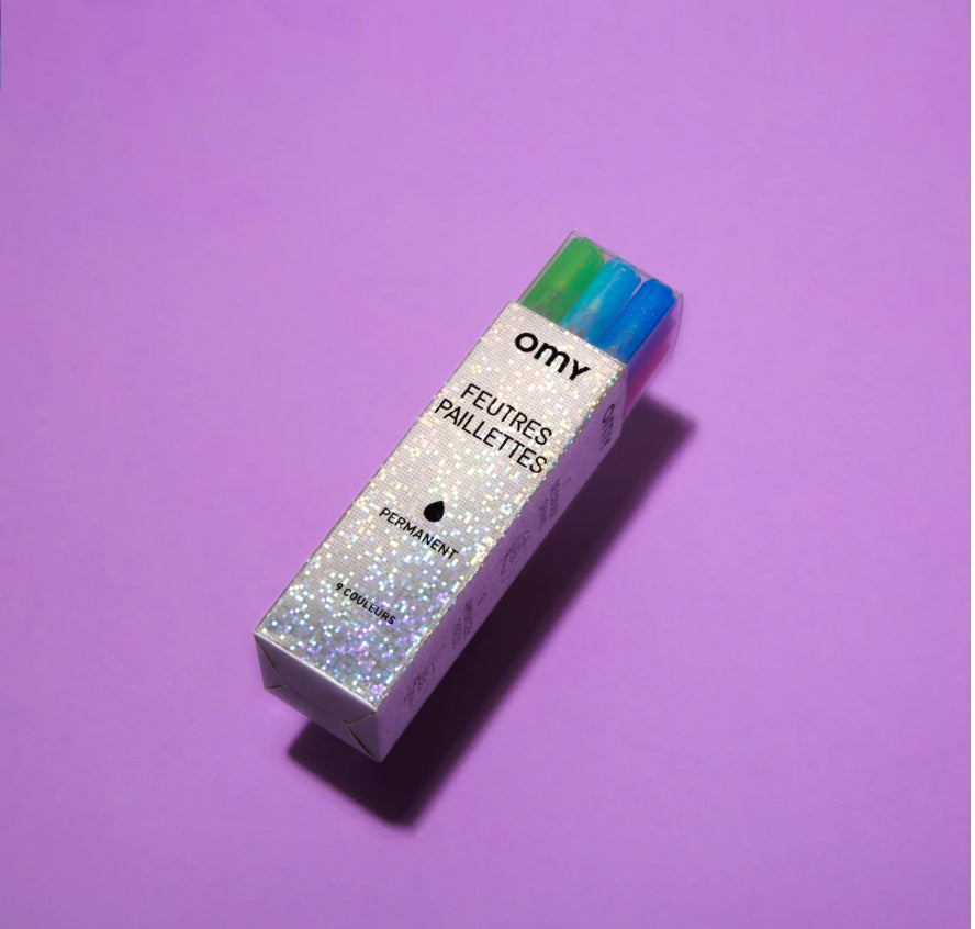 9 Glitter Markers