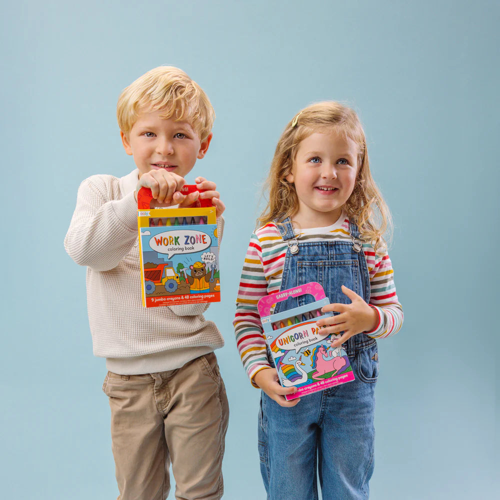 Carry Along! Unicorn Pals Coloring book