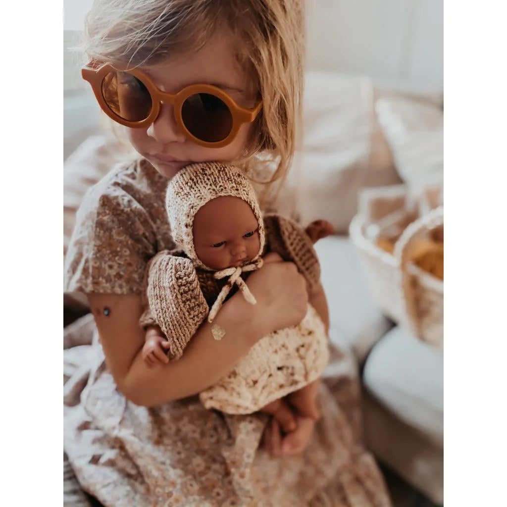 Sustainable Original Round Baby+Child Sunglasses - Burlwood