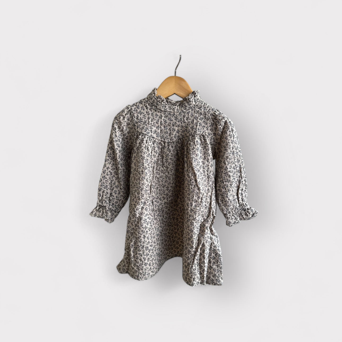 Floral Long Sleeve Dress (Linen)