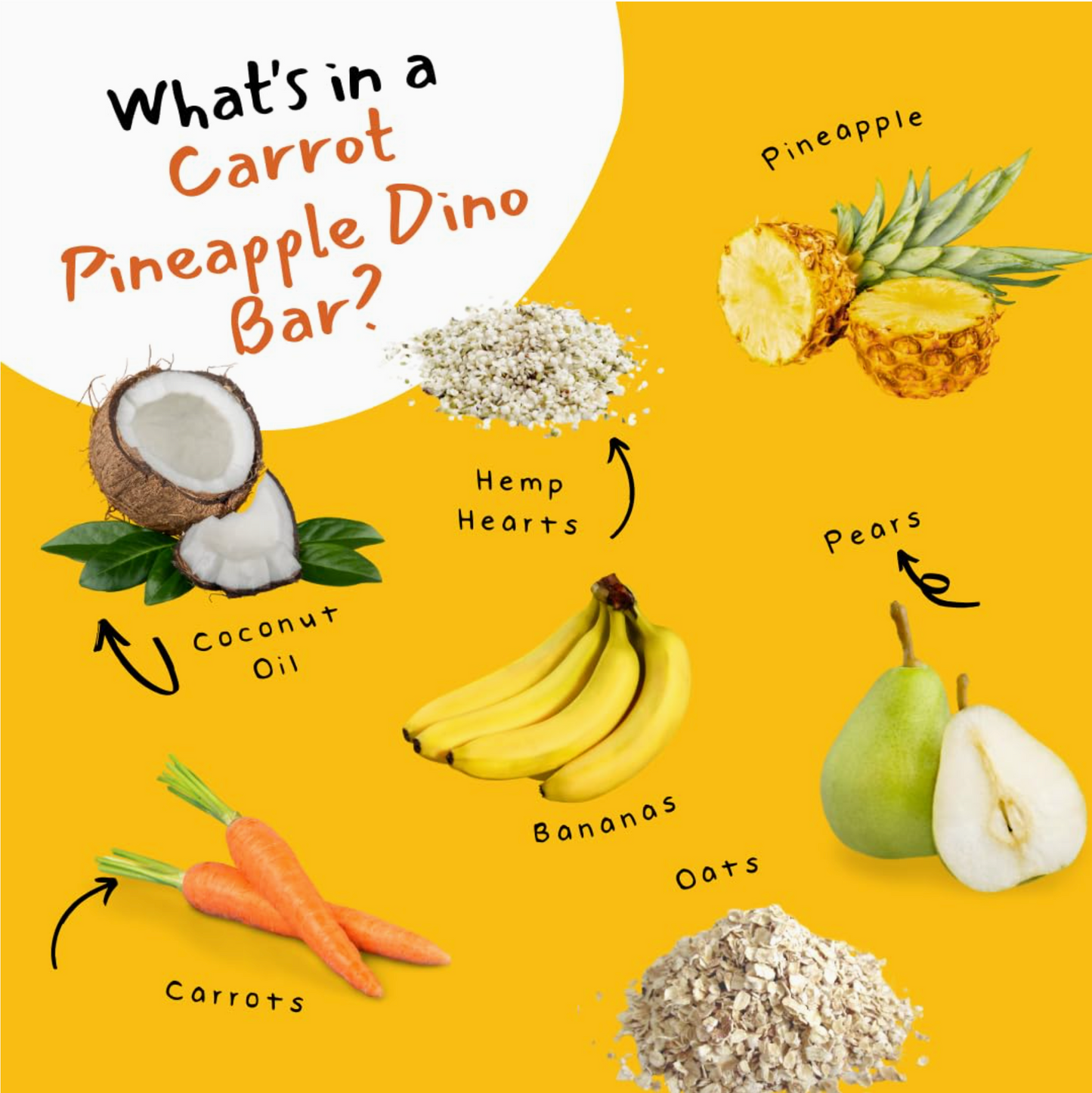 DINO BARS Pineapple Bar | 10 packs
