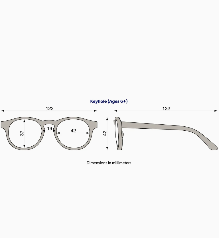 Blue Light Glasses Keyhole (Blue)