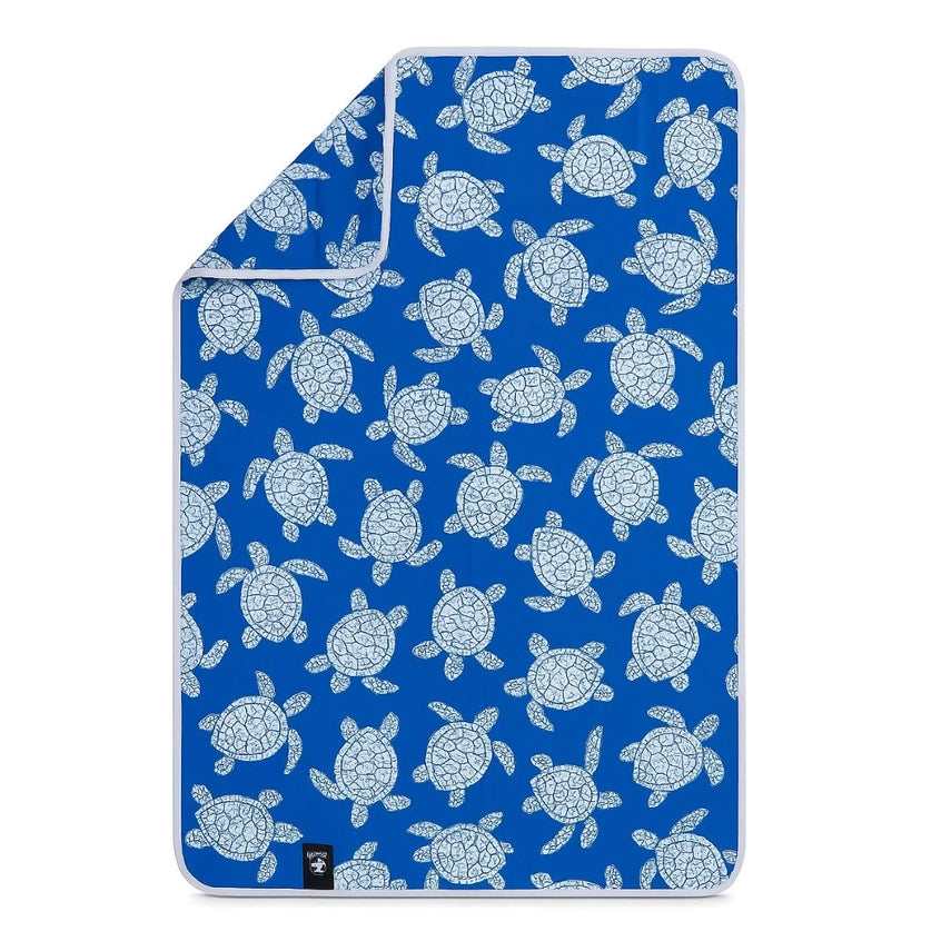 Kids UPF50 Hooded Sunscreen Towel (Sea Turtles)