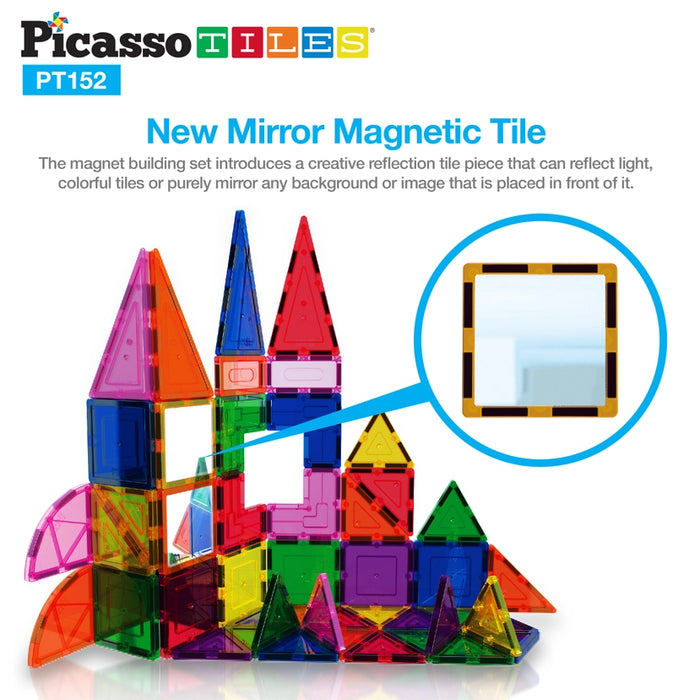 Clear Magnetic Tiles Set (152pcs)