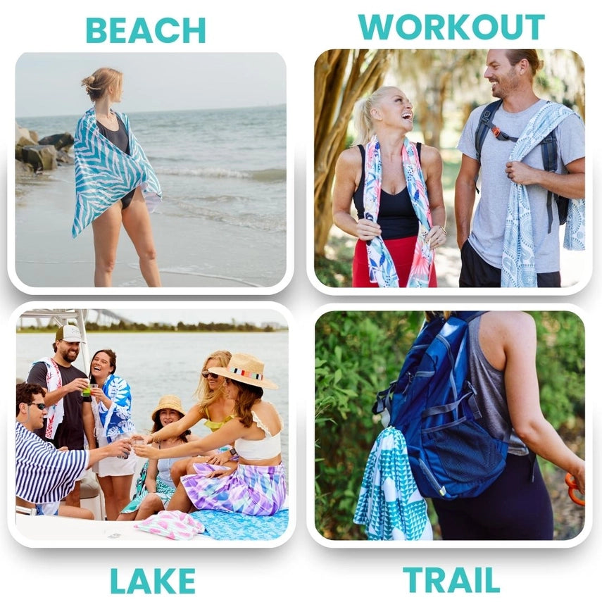 (Pre-order) Kids UPF50 Hooded Sunscreen Towel (Surf & Sun)