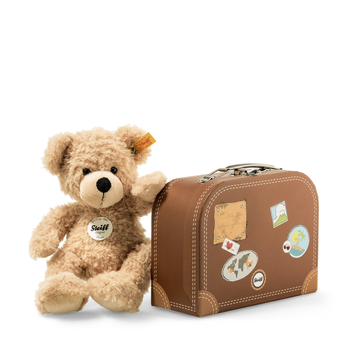 Fynn Teddy Bear in Suitcase, Children's Plush Toy, 12 inches(30cm)