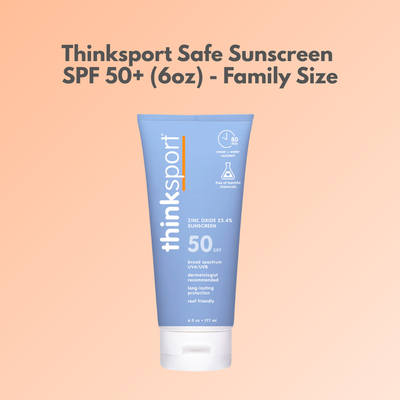 Think Sport Spf 50 Clear Zinc Sunscreen 6 oz