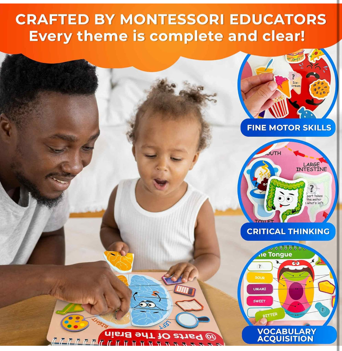 Set of 2 Montessori Busy Book