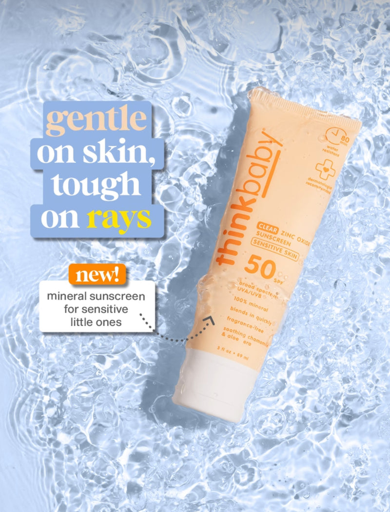 New! Clear Zinc Sunscreen SPF 50, 3oz