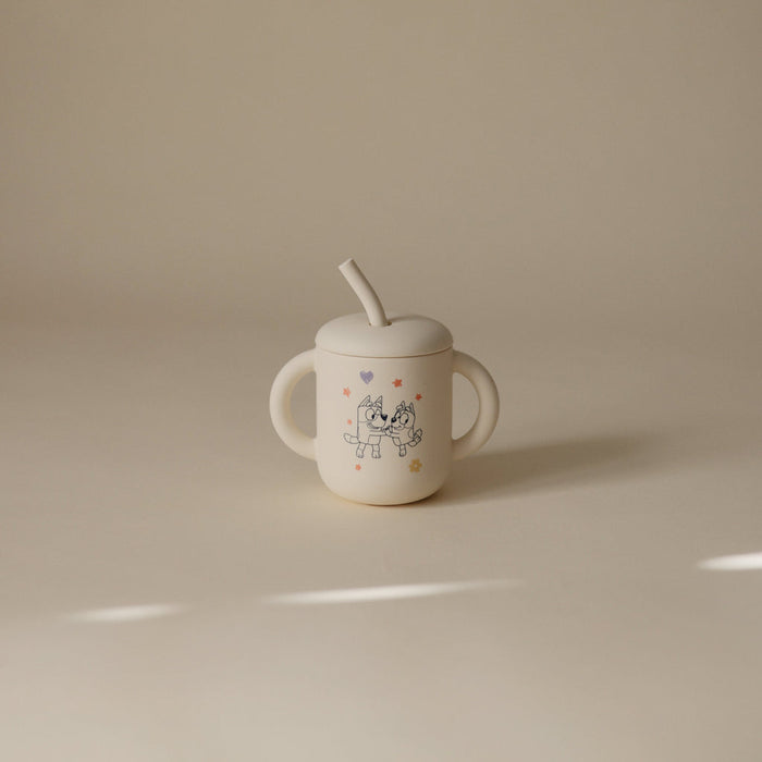 Bluey x Mushie Silicone Training Cup + Straw