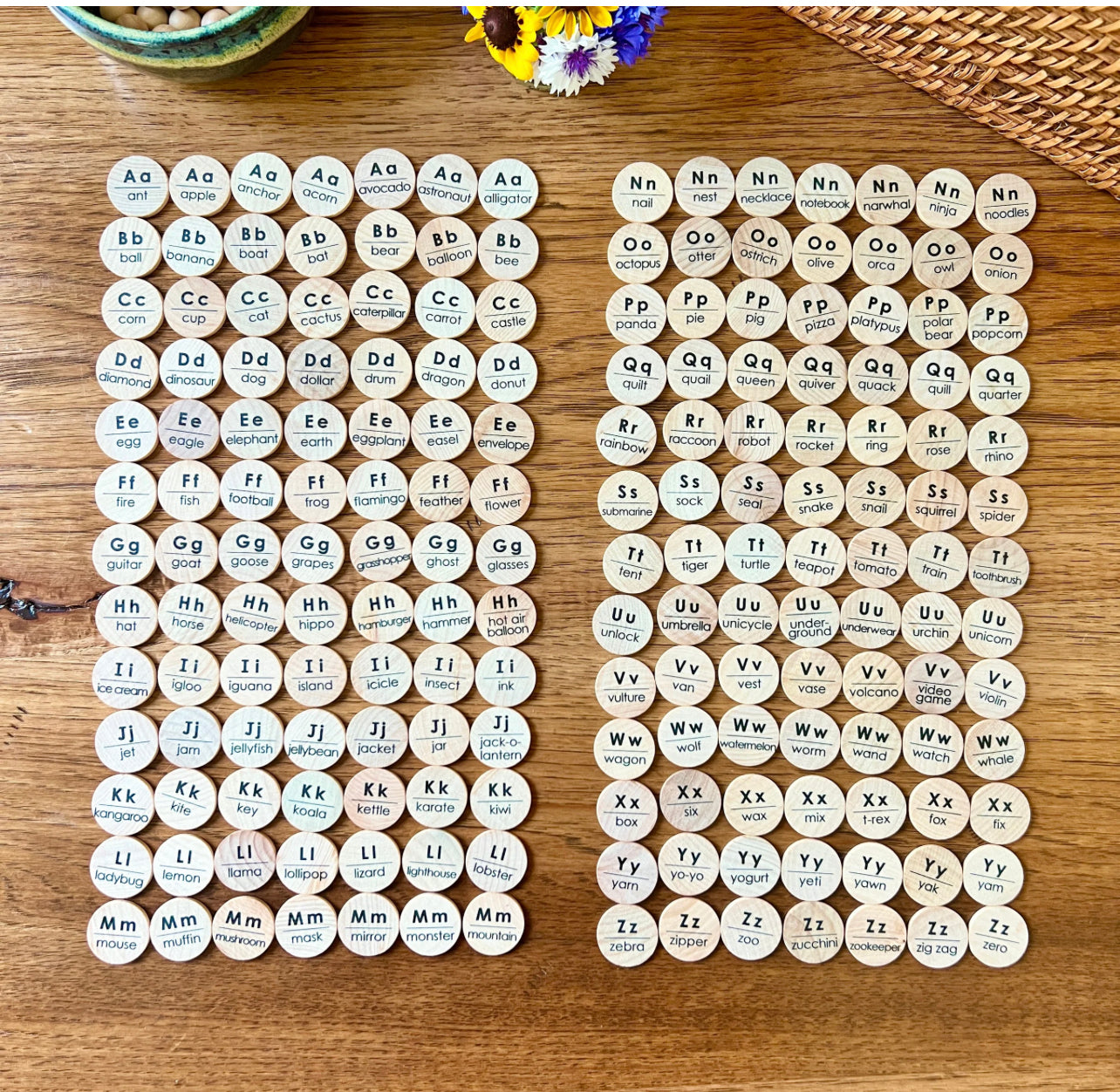 Small Coins-Alphabet Objects (182pcs)