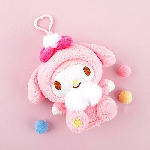 Sanrio Fluffy Toy Key Ring, Bag Charm - 5 Styles