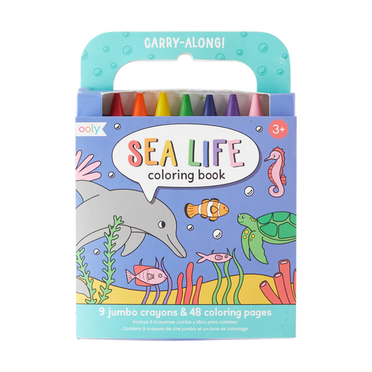 Carry Along! Sea Life coloring book