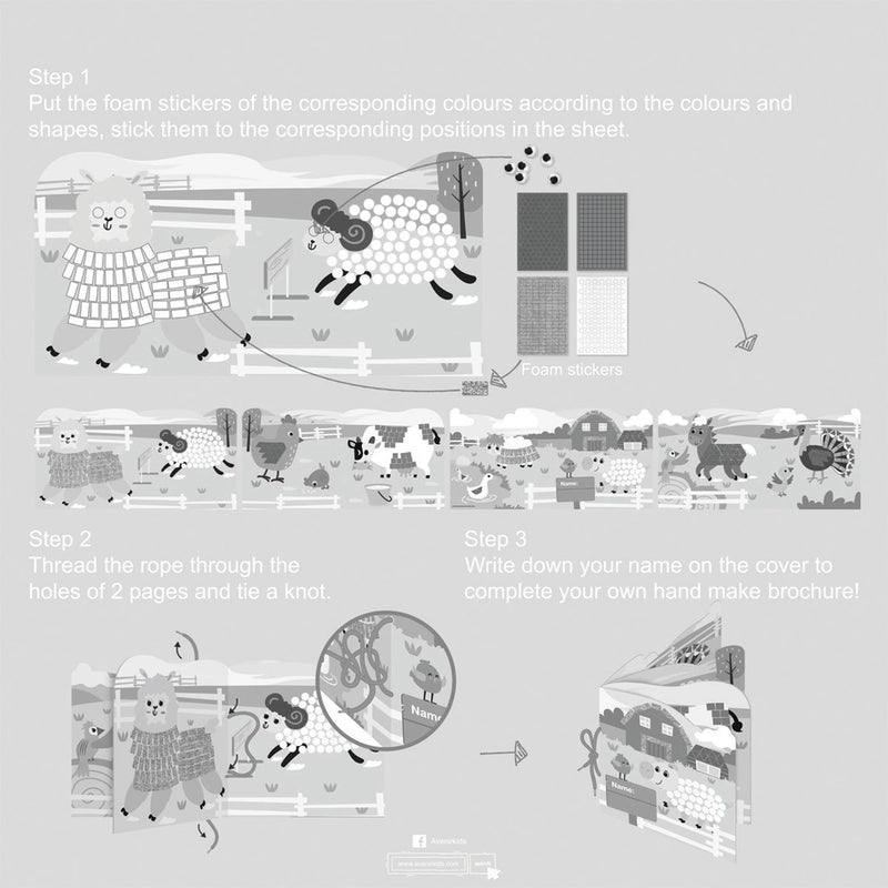 Create My First Story Book Farm Animals