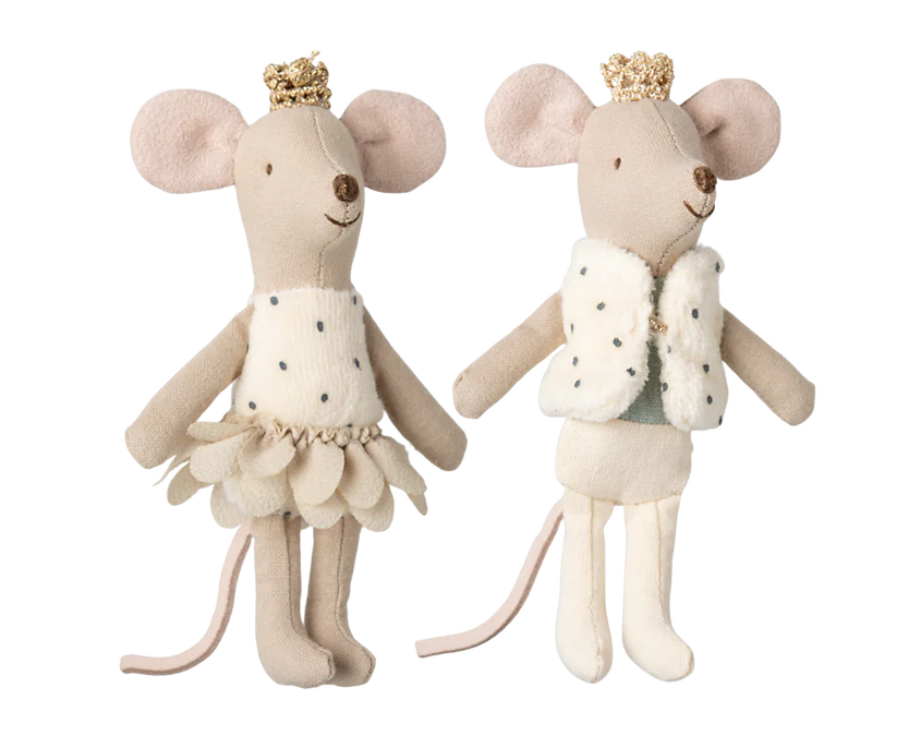 Royal twin mice, Little sister and brother in matchbox