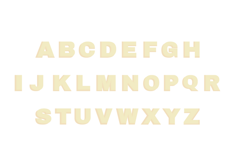 Diy Alphabet Nimix Cream