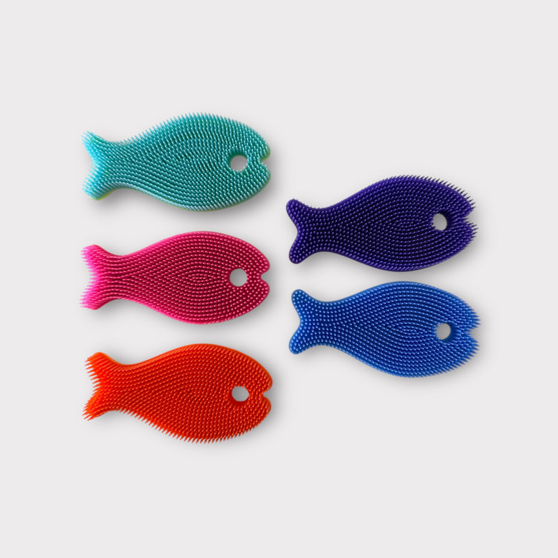 Silicone Fish Bath Scrub
