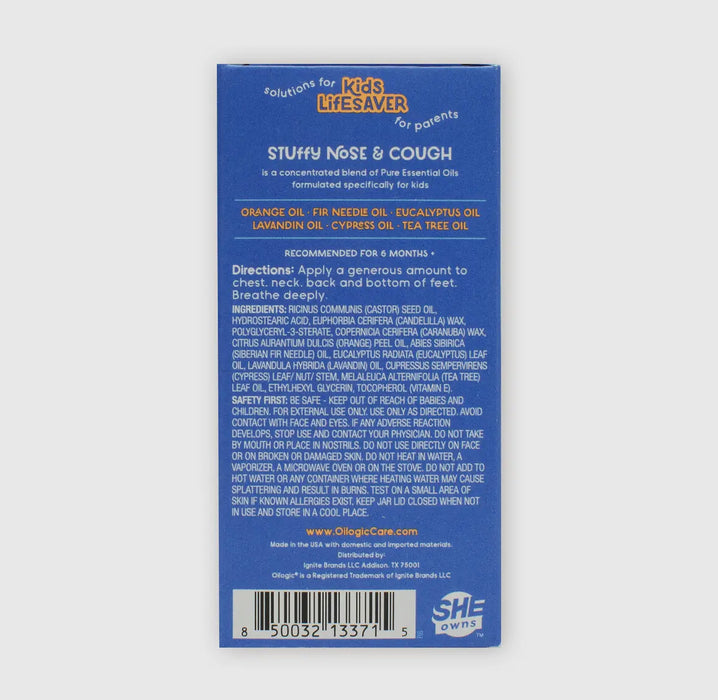 Stuffy Nose & Cough Essential Oil Rub-On