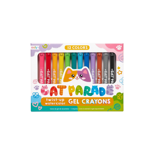 Cat Parade Gel Crayons - Set of 12