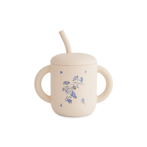 Silicone Training Cup + Straw