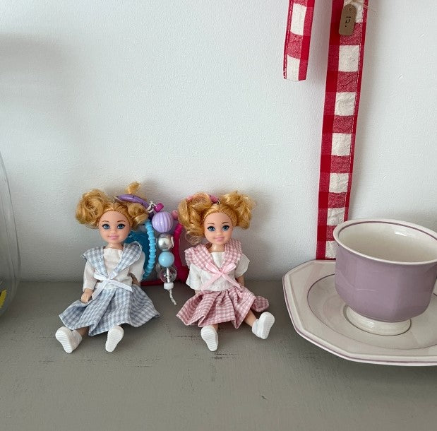 Key Ring Doll with Charms