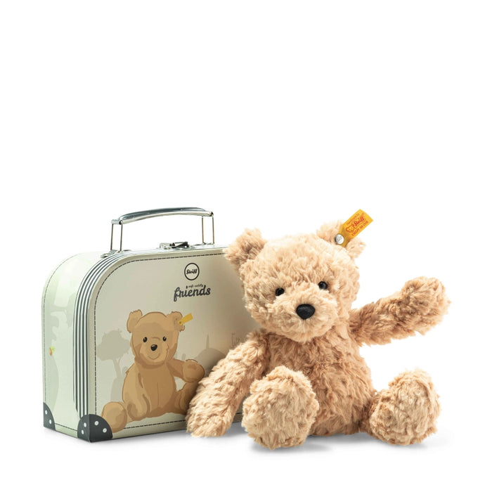 Jimmy Teddy Bear in Suitcase, 10 Inches (25cm)
