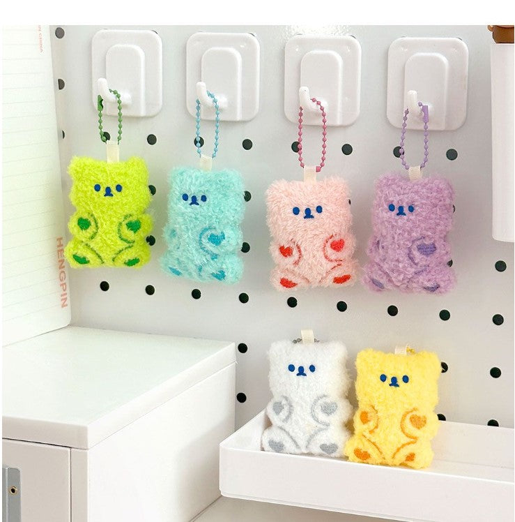 Pastel Color Bear Key Ring (Random)