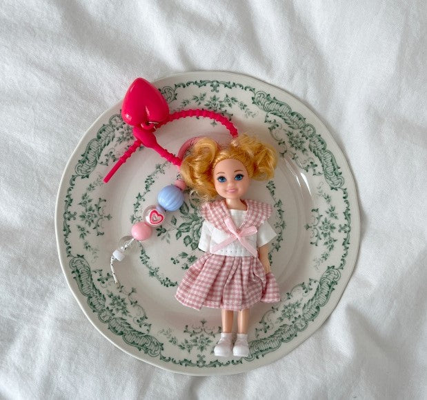 Key Ring Doll with Charms