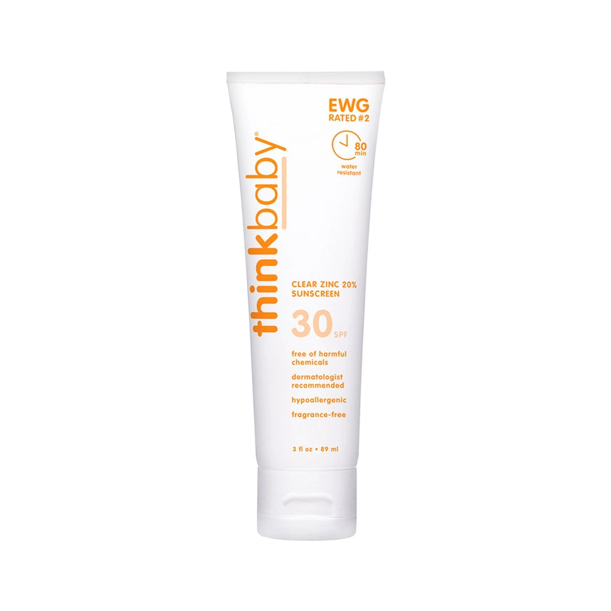 Thinkbaby Clear Zinc SPF30 Sunscreen, 3oz