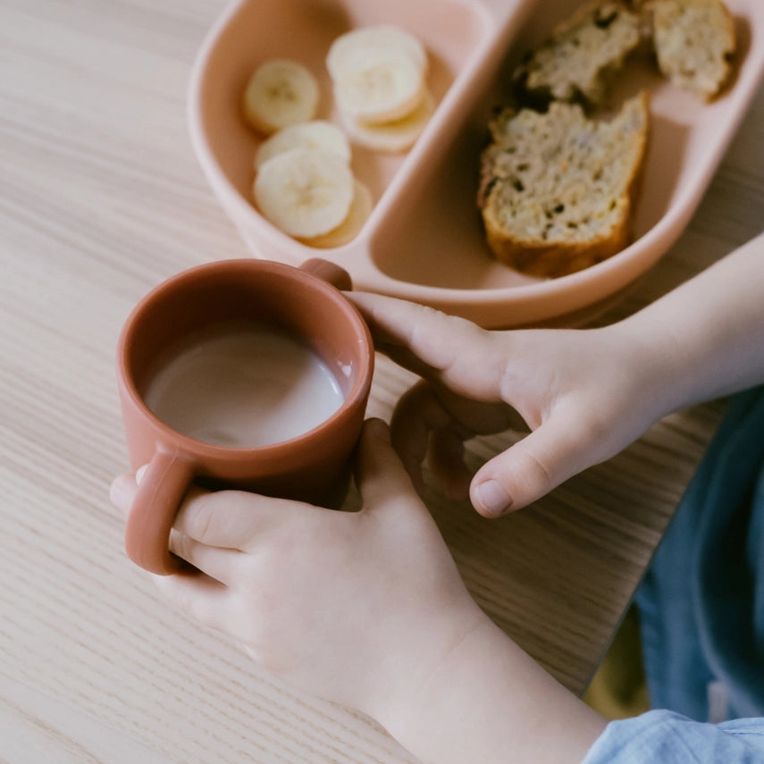 Silicone Training Cup Set - Blush / Terracotta