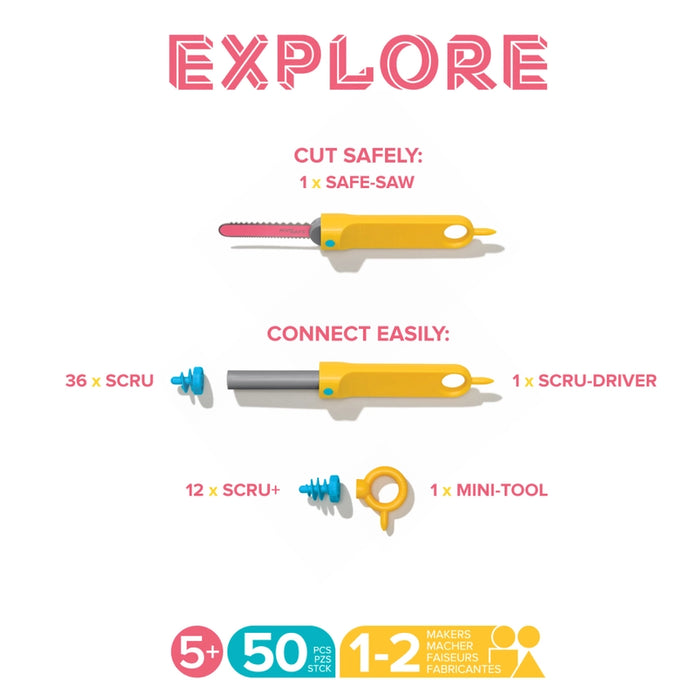 Explore - Makedo Cardboard Construction Kit