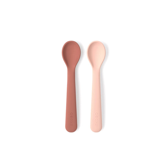 Silicone Spoon Set - Blush / Terracotta