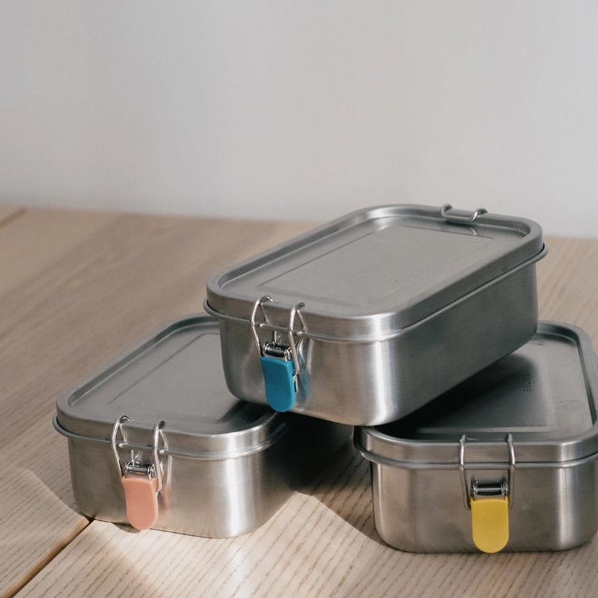 Stainless Steel Lunch Box with Heat Safe Insert - Terracotta