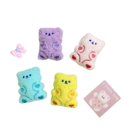 Pastel Color Bear Key Ring (Random)