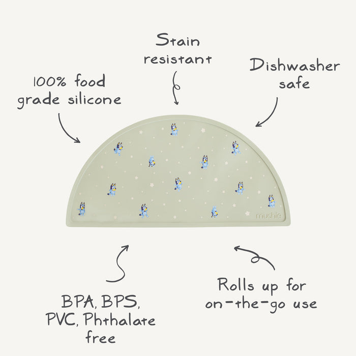 Bluey x Mushie Silicone Placemat