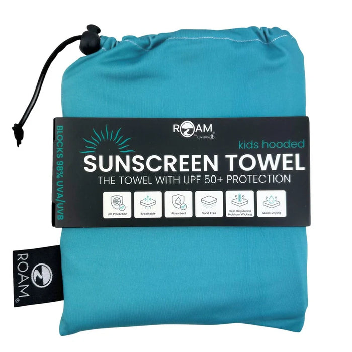 Kids UPF50 Hooded Sunscreen Towel (Later Alligator)