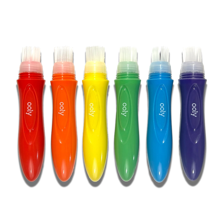 Easy Squeezy Squeezable Poster Paint Brushes 6pcs