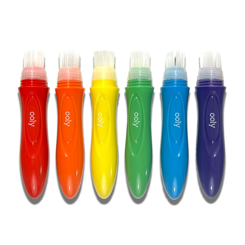 Easy Squeezy Squeezable Poster Paint Brushes 6pcs