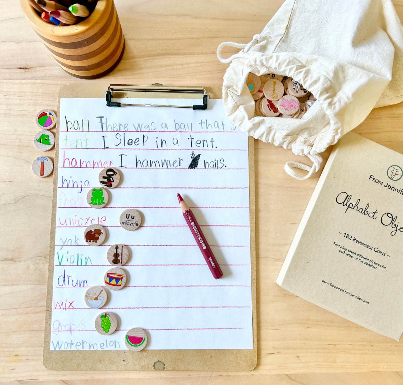 Small Coins-Alphabet Objects (182pcs)