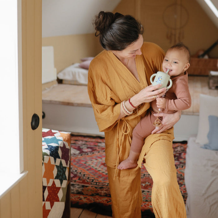 Bluey x Mushie Silicone Training Cup + Straw