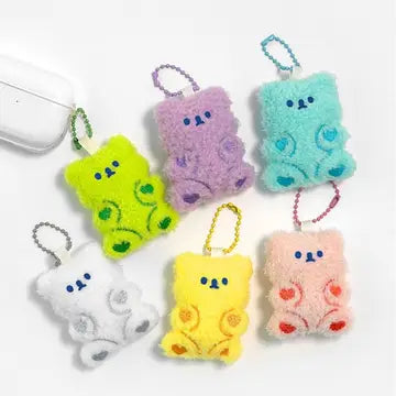 Pastel Color Bear Key Ring (Random)