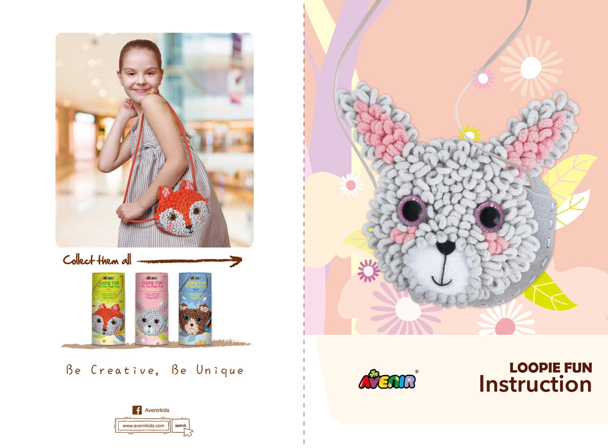 Loopie Fun Plush Bag Bunny