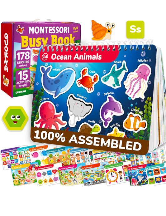 Montessori Busy Book for Toddlers