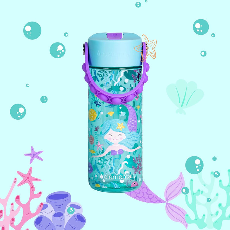 18oz Splash Pop Bottle - Mermaid