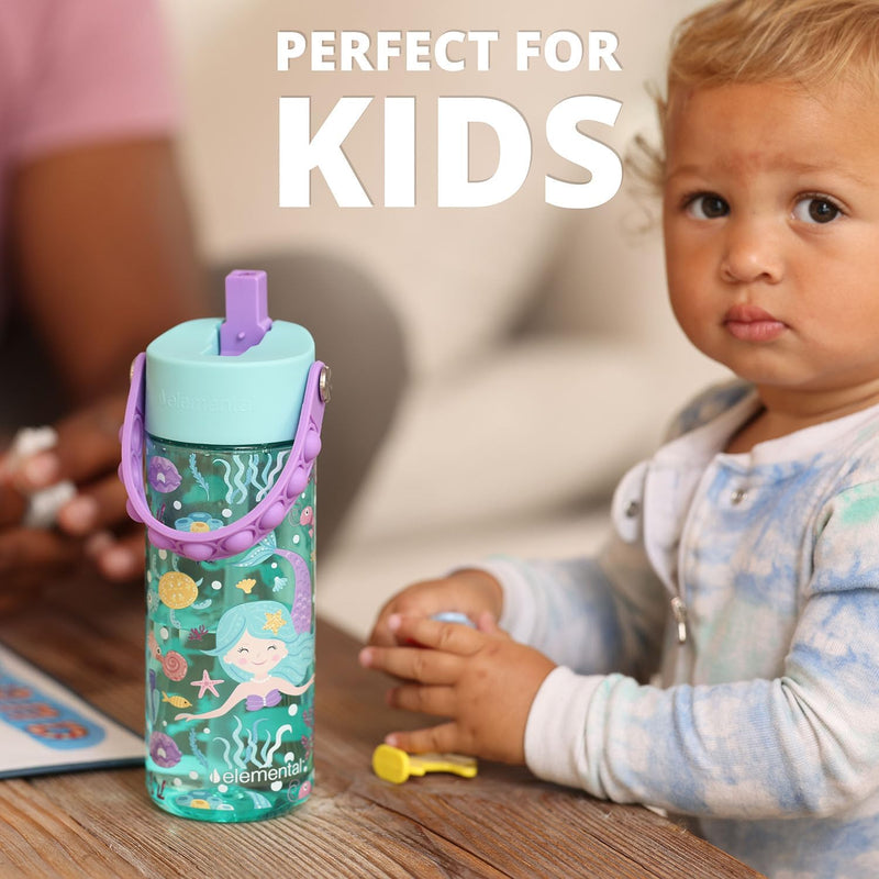 18oz Splash Pop Bottle - Mermaid
