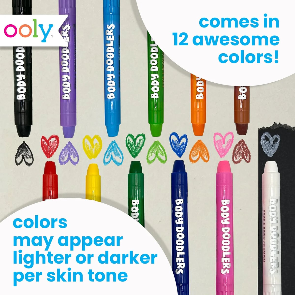 Body Doodlers Face & Body Crayons